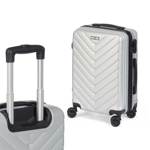 Set di 3 valigie trolley in ABS, leggere e resistenti. Progettazione di bilance.