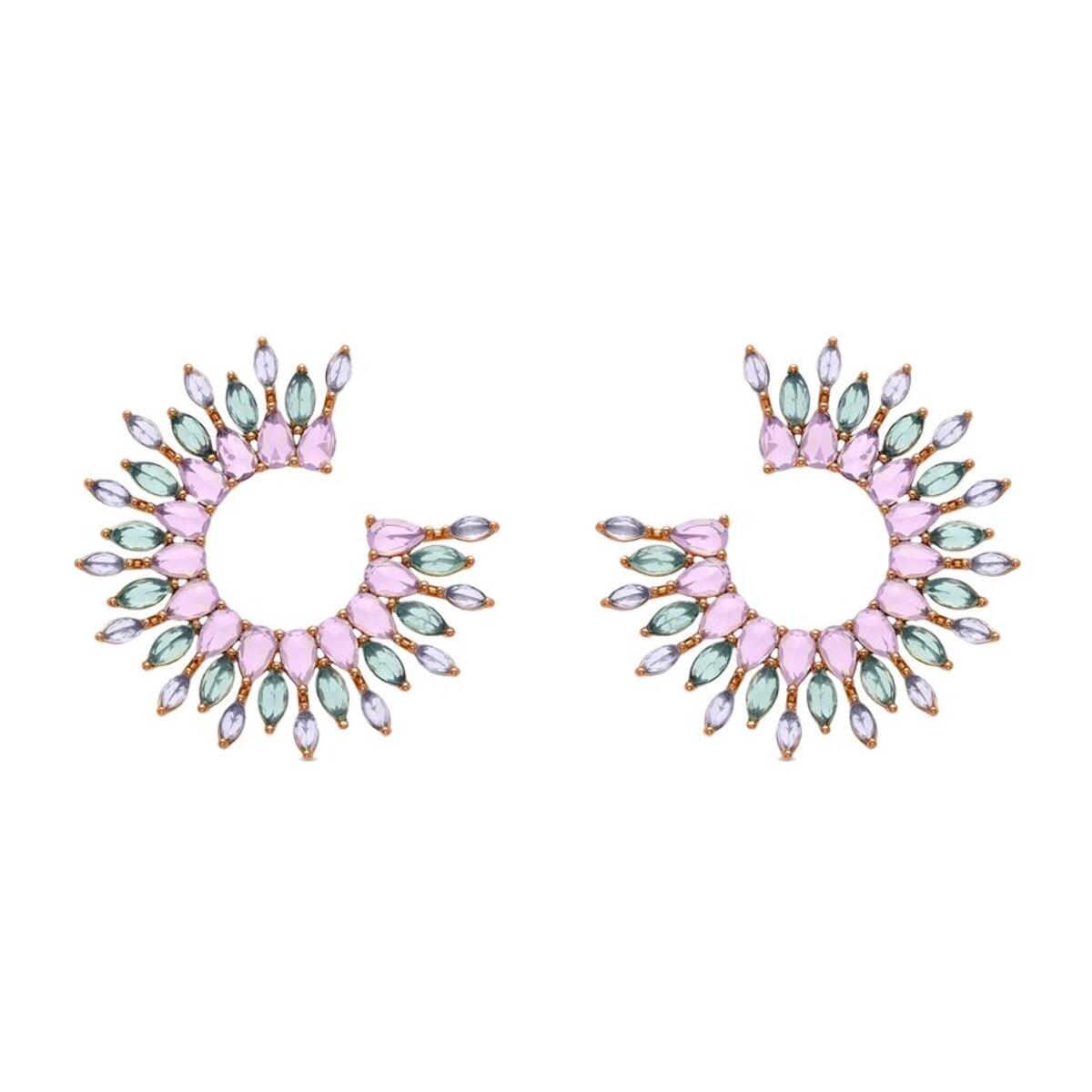 Pendientes Lux by Lux acabados oro 18k
