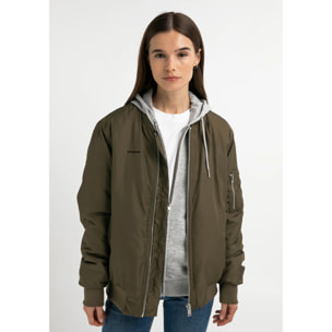 Cazadora Bomber Logo en Khaki D.Franklin