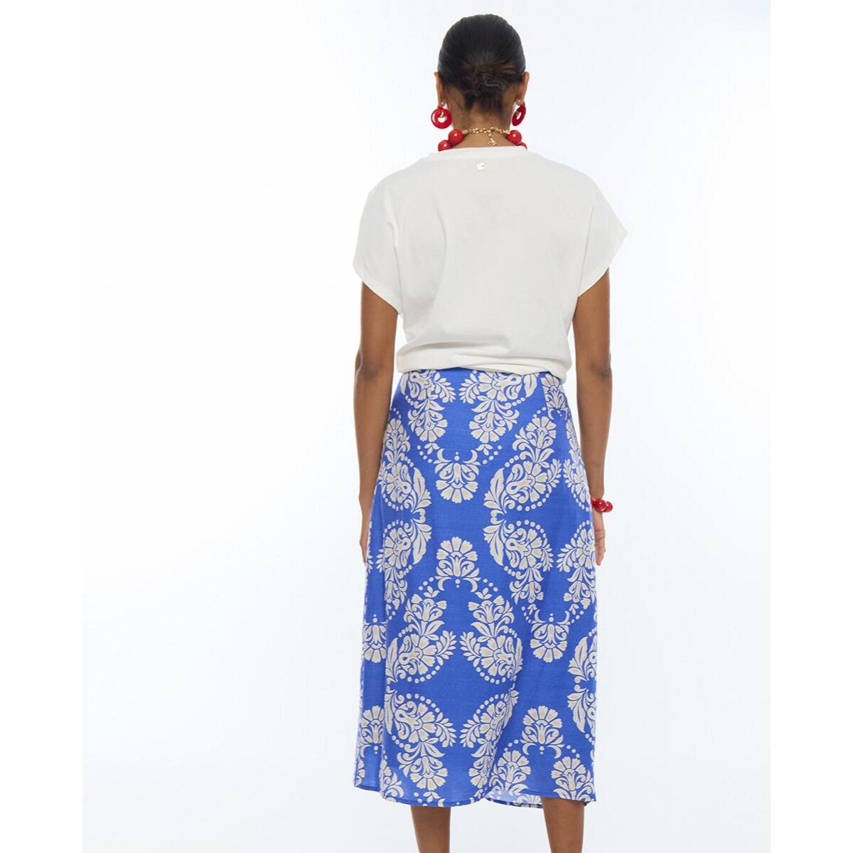 T-shirt con stampa posizionale boho