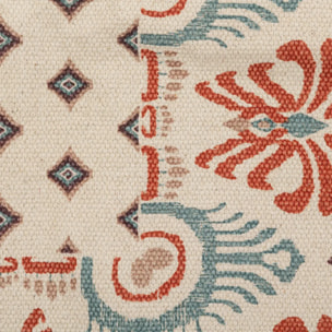 Tapis "Ikat" coton tufté ivoire 120x170cm