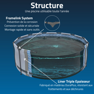 Bestway Piscine hors sol - Ronde - Steel Pro Max - 305 x 76 cm avec filtration