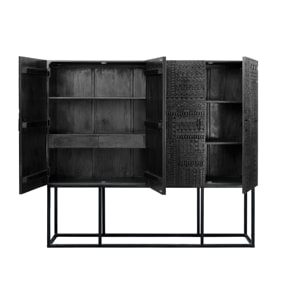 Armario de Madera de Mango 180 Cm Estilo Étnico
