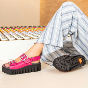 Sandalia de cuña 1579 NAPPA BLACK/BRIGHTON color Black