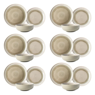 Service 18  pièces vert - "Iris"