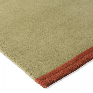 Tapis salon et chambre fait main en laine motif simple ALDE