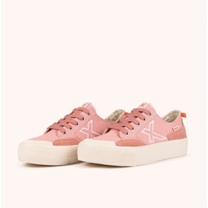 Zapatilla de lona rosa con plataforma MUNICH MUNICH SWING SKY 08