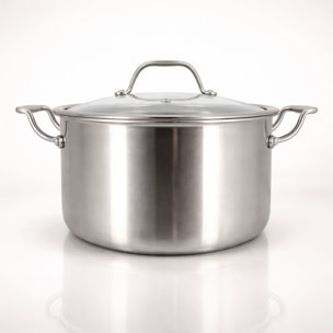 Faitout acier inoxydable 24cm - fait en France - tous feux TRIPLY