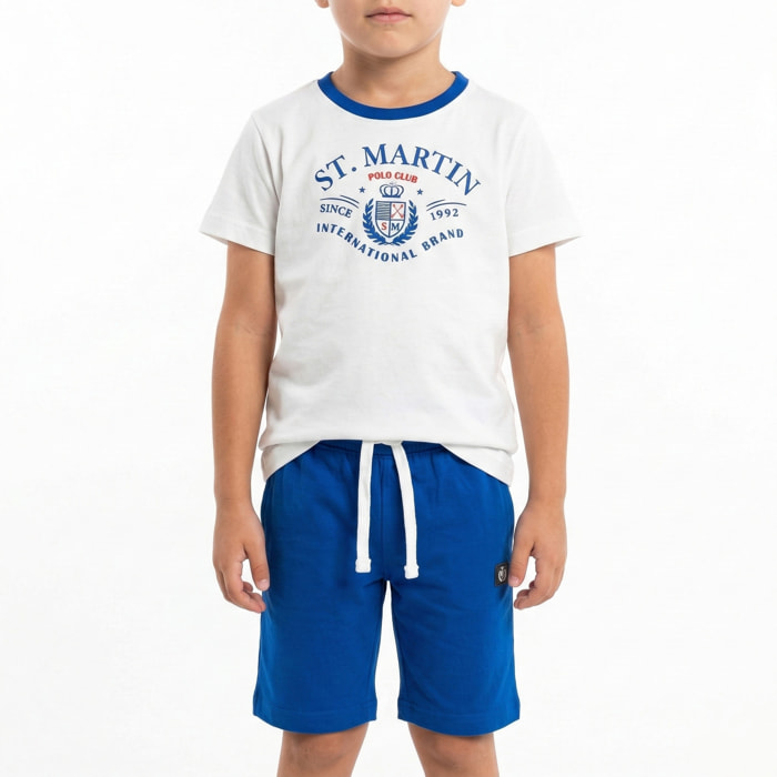 Set t-shirt e bermuda jersey