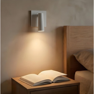 LEDS C4 Luz de lectura Gamma Mix&Match Square LED 3.5 Blanco cálido - 2700K ON-OFF Blanco 137lm