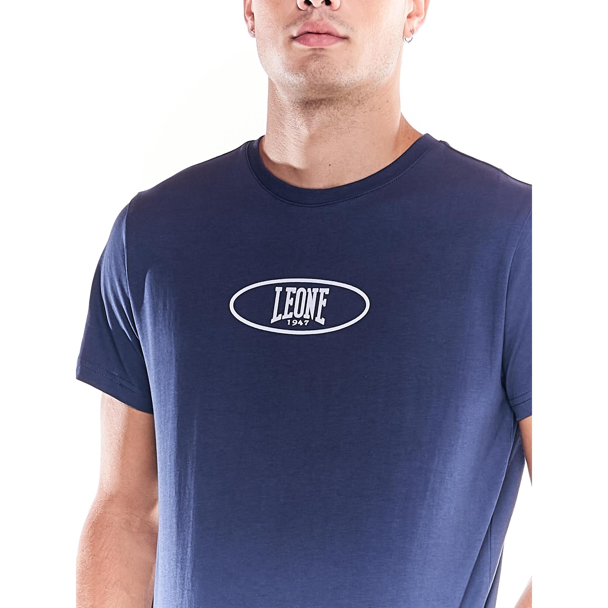 T-shirt da uomo stampa logo centrale Earth Tones