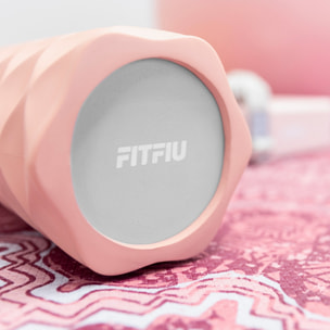 Rodillo foam roller rosa FITFIU entrenamiento yoga pilates espuma EVA