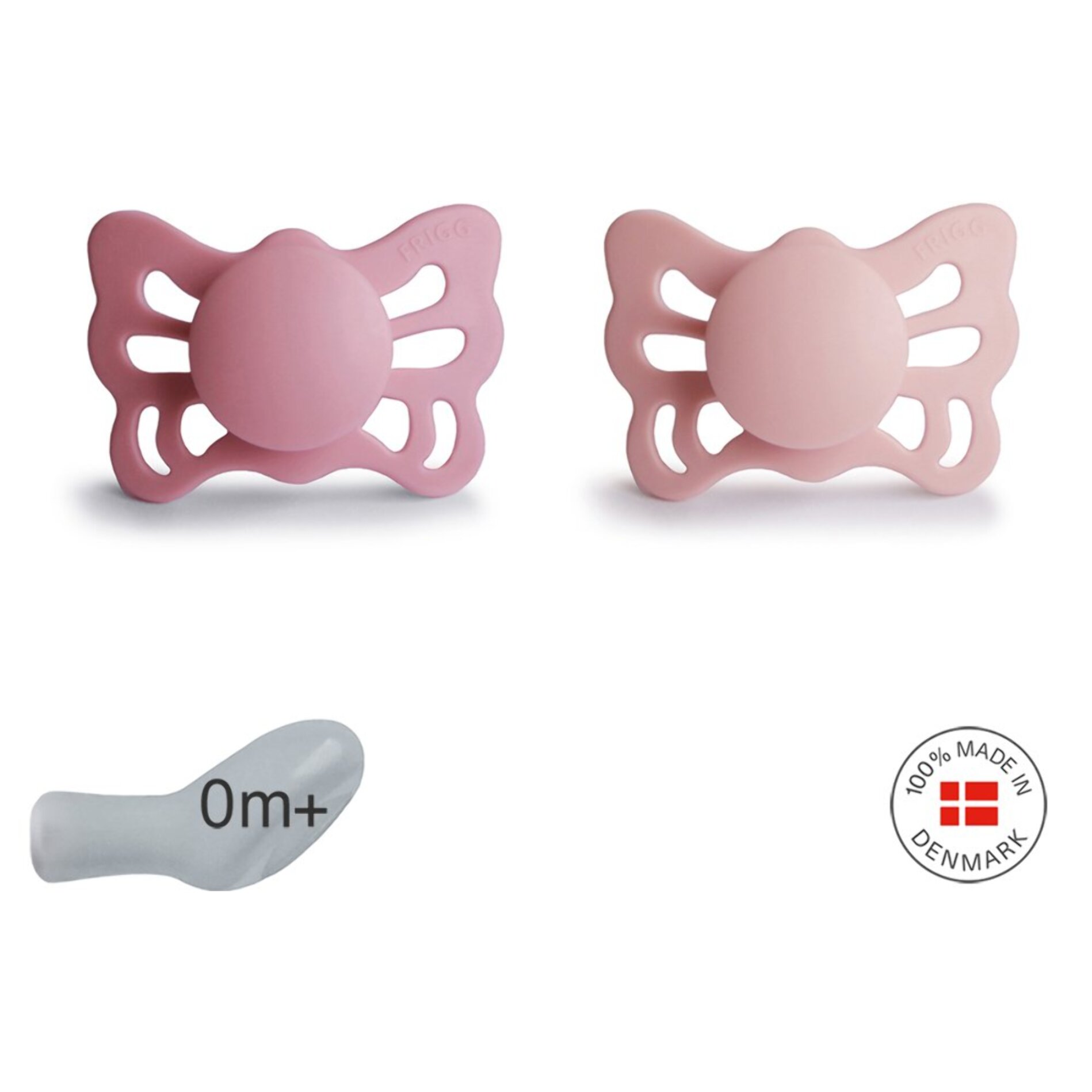 Frigg Pack 2 Chupetes Anat. Silicona Butterfly