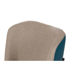 Silla Pu Gris Azul Laval 52x54x74 Cm