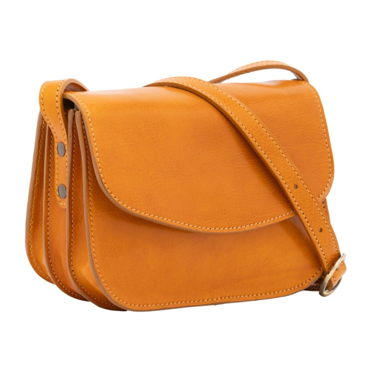 Borsa a tracolla da donna - Modello False - 100% pelle - 22.0 x 16.0 x 9.5 cm