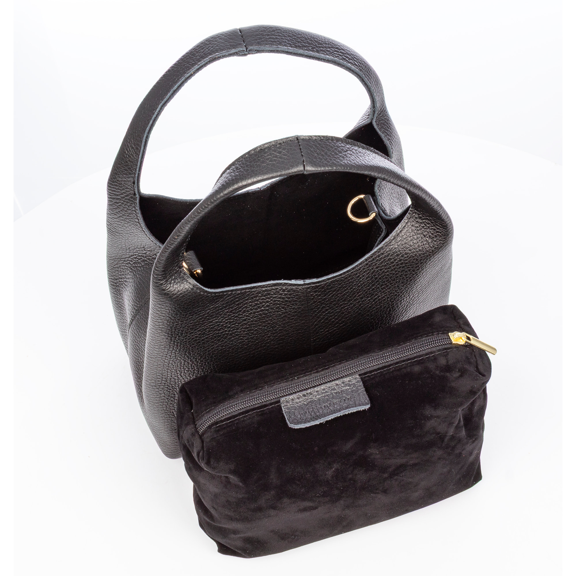 Barasso borsa a mano donna. Pelle autentica Dollaro.