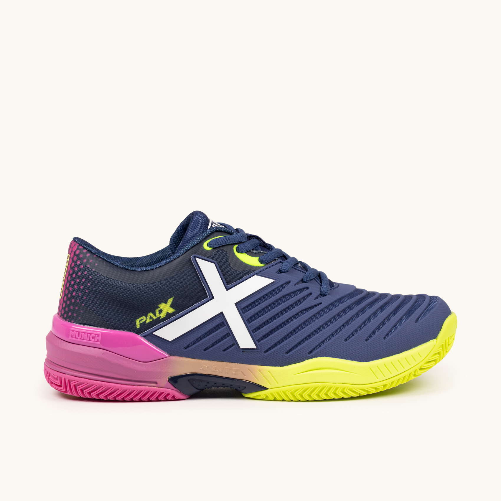 MUNICH PADX PADEL 63 Zapatillas de Pádel Azul Marino y Rosa