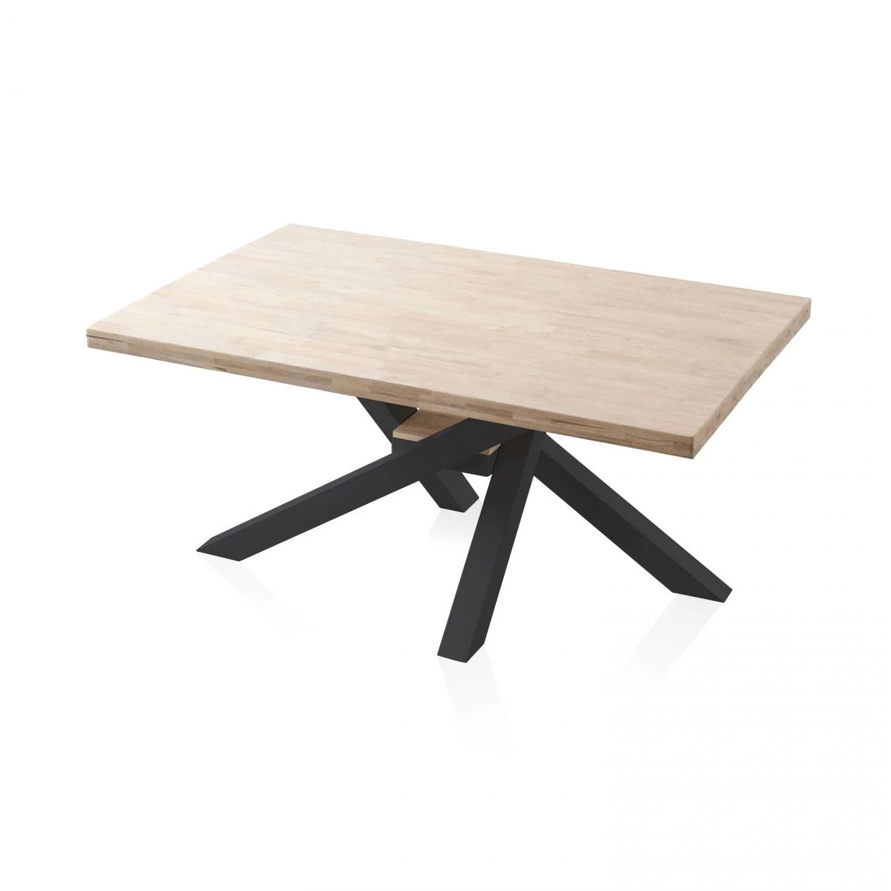 Mesa de comedor Xena 160 Negro - Roble