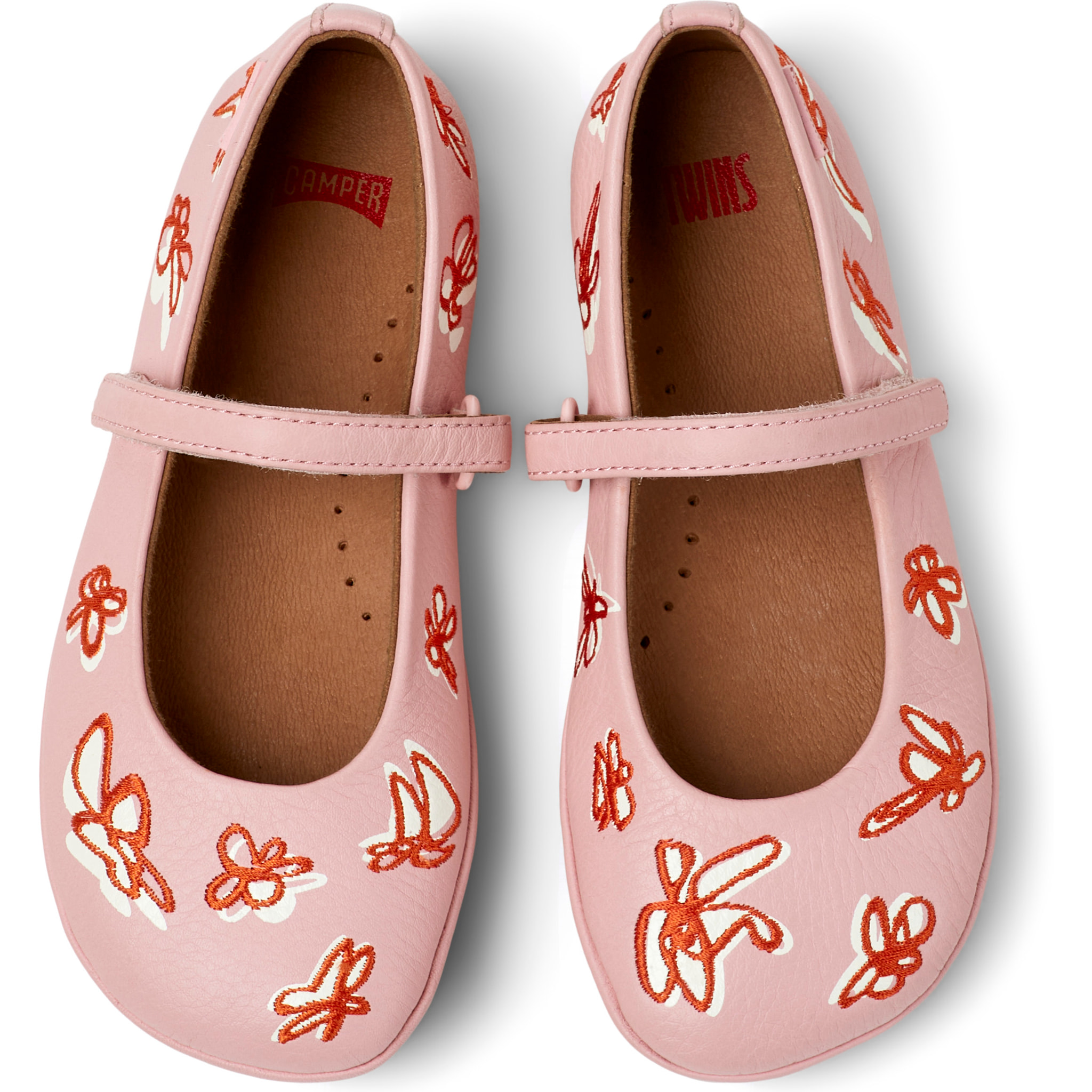 Bailarinas - CAMPER Right Twins - Rosa - Cuero liso