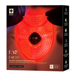 FAQ™ 211 - Masque LED Avancé Anti-Age Cou et Décolleté - 8 Leds