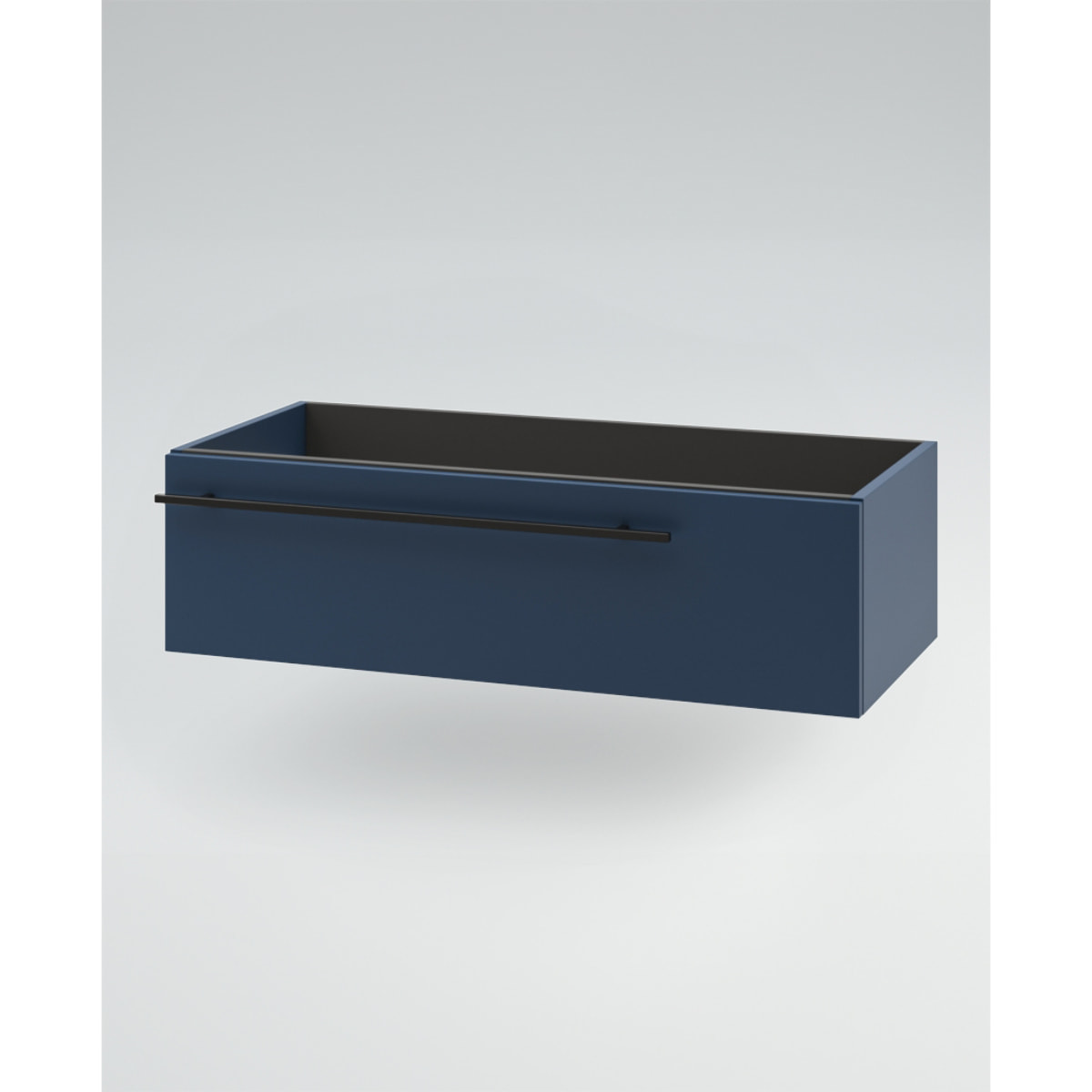 MOBILE DA BAGNO RIFLESSO 120 PORO NOCE E BLU OCEANO - 9 PEZZI