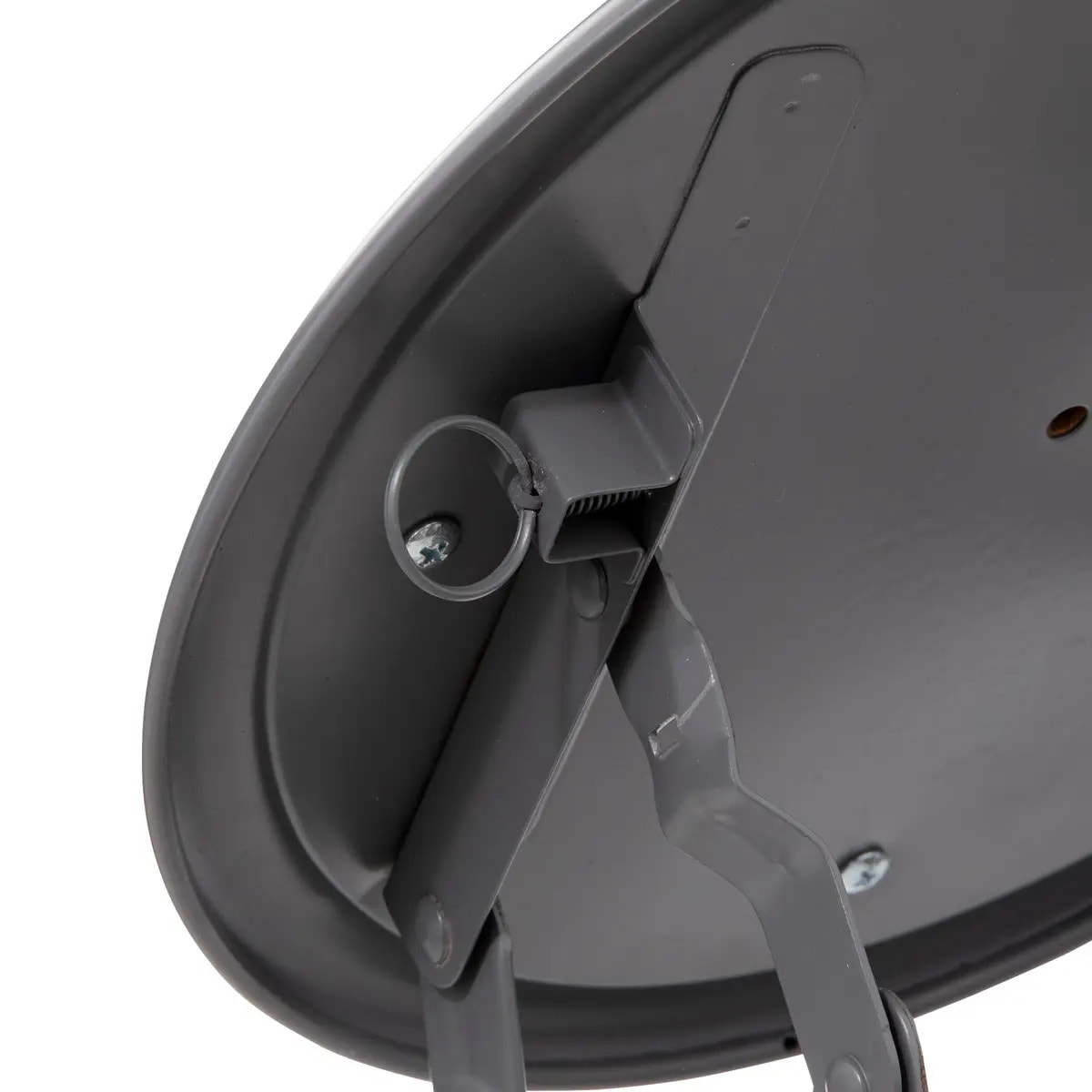 Tabouret pliant velours gris