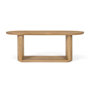 Mesas de Comedor de Madera de Mango 210 Cm Estilo Rústico Moderno