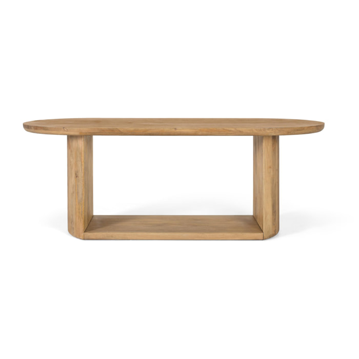 Mesas de Comedor de Madera de Mango 210 Cm Estilo Rústico Moderno