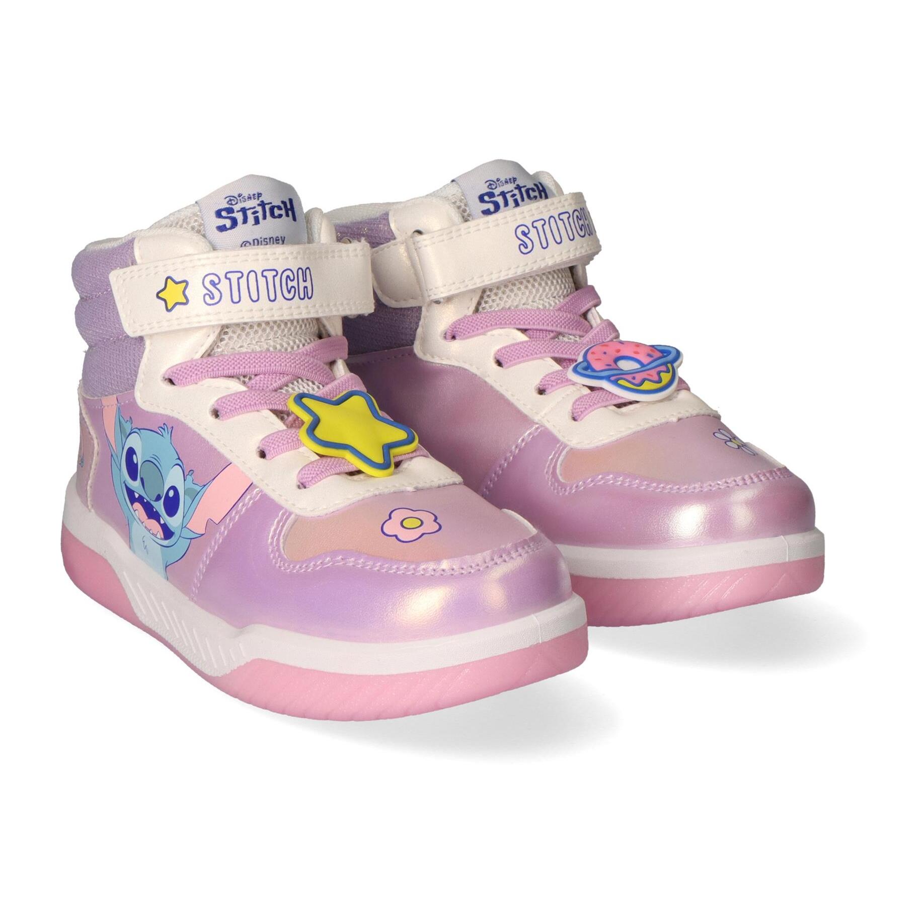 Zapatilla deportiva infantil suela ligera con luces "Stitch"