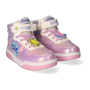 Zapatilla deportiva infantil suela ligera con luces "Stitch"