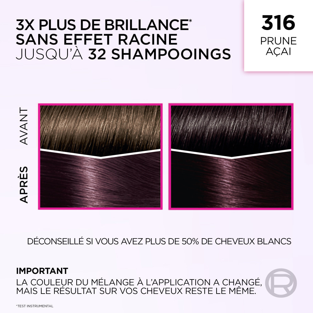 L'Oréal Paris Casting Crème Gloss Coloration 316 Prune exquise