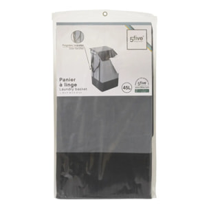 Panier à linge 45L gris