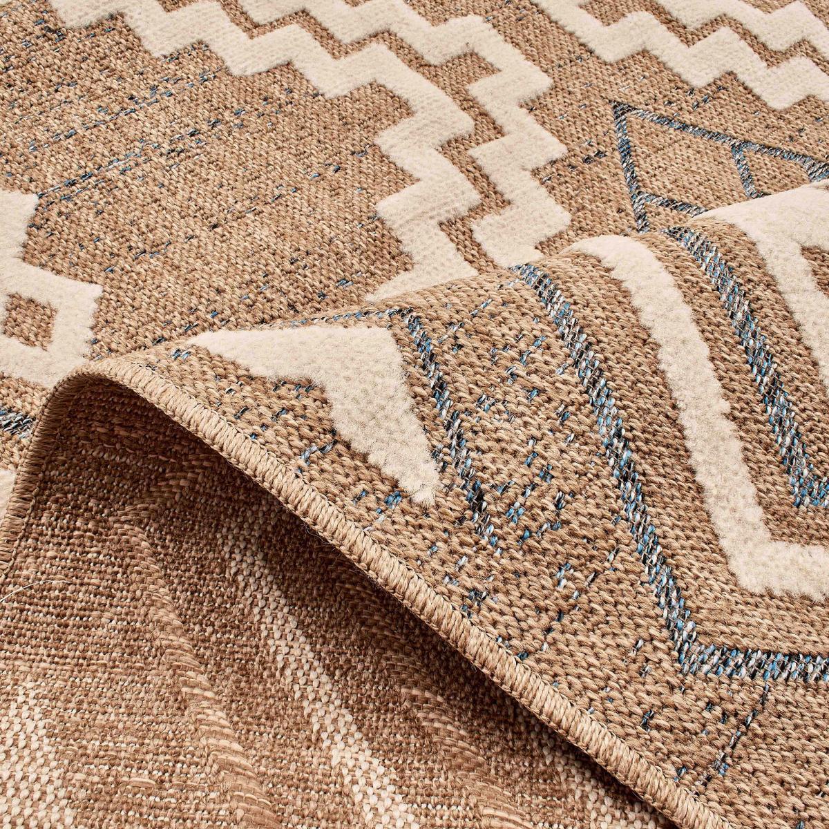 Tapis extérieur tissé kilim rectangle BUTA