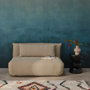 Chauffeuse convertible 2 places bouclette texturée  FLEEEP