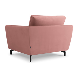 Fauteuil xl "Podium" en velours rose