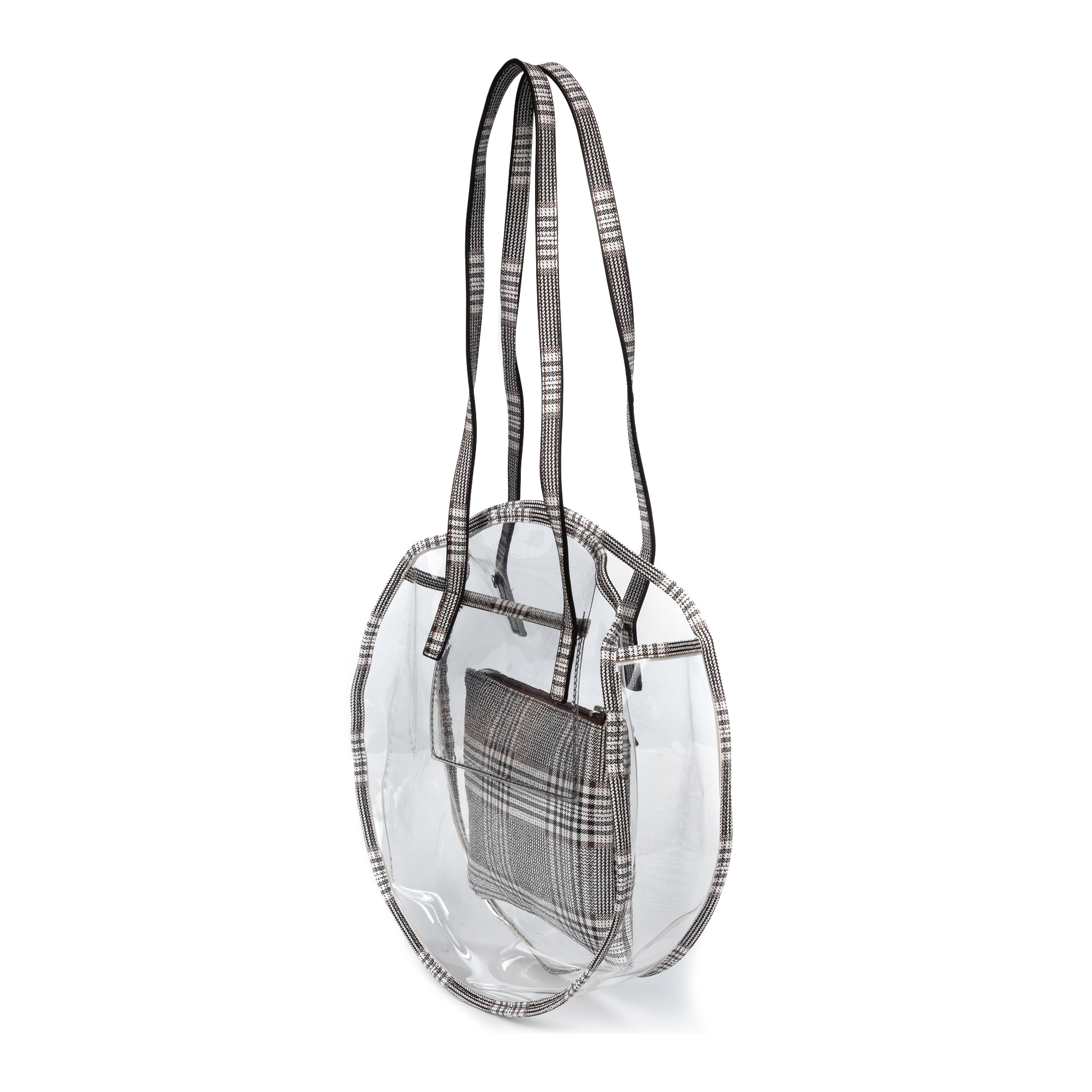 IRIA QUINTANA Borsa a Spalla da Donna Asti. Materiale PVC PU Pelle Sintetica Stampata 42x14x32 Cm. Colore: marrone scuro