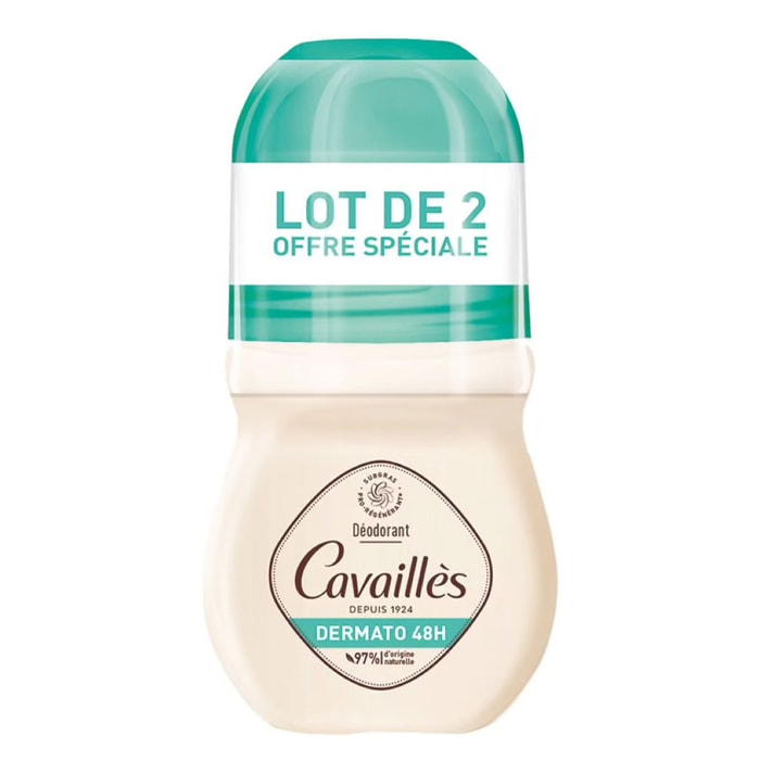 Dermato - Lot de 2 Déodorant Roll-On 48h 50ml
