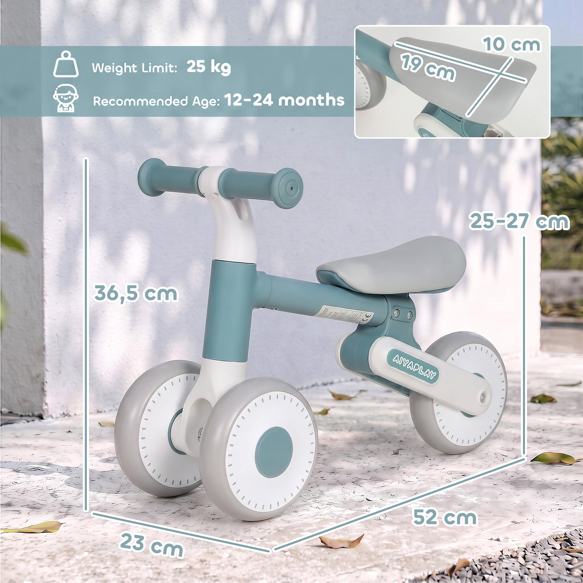 Draisienne enfant pliable réglable bleu