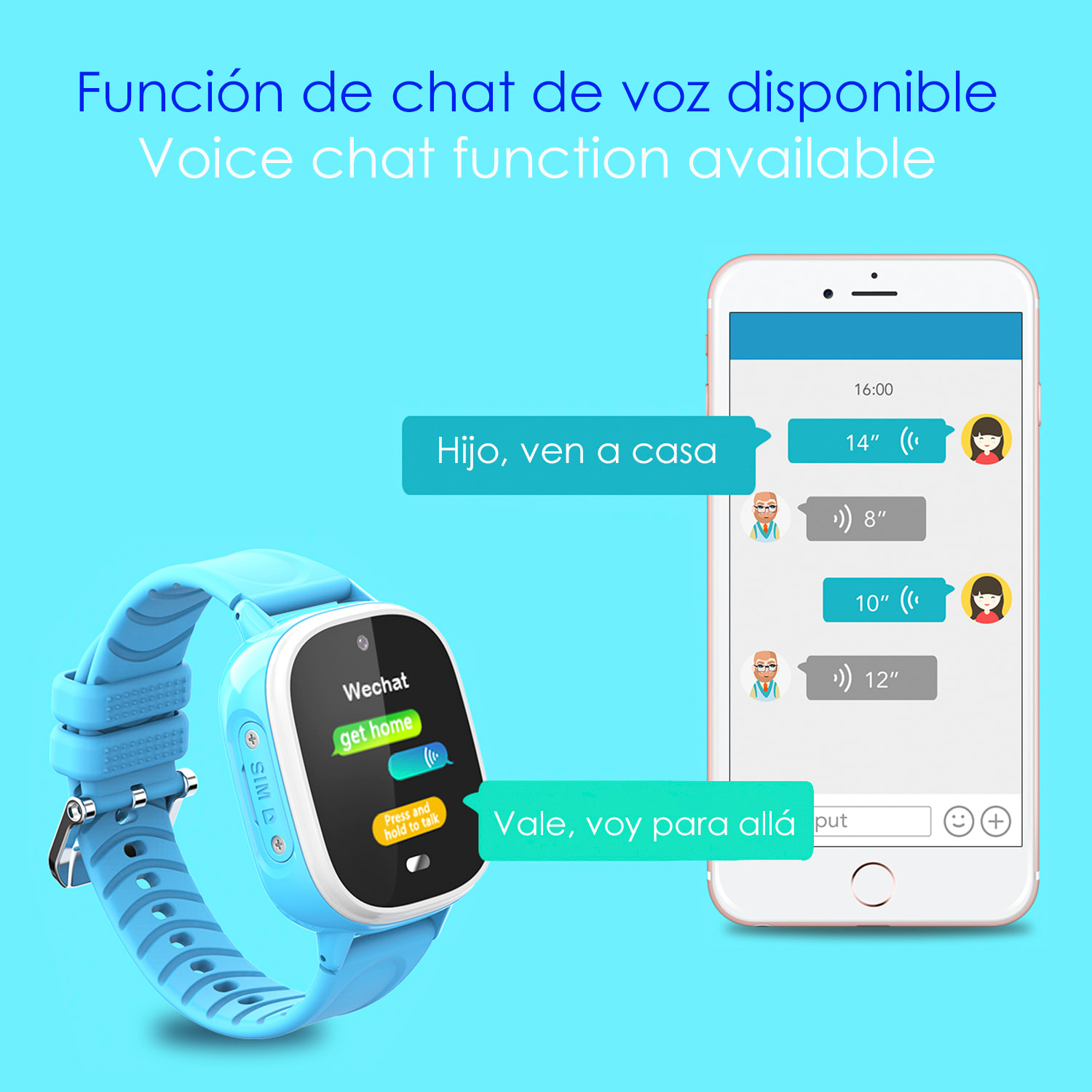 DAM Smartwatch TD31 GPS, LBS, WiFi. Localizador especial para niños. Con cámara, llamada SOS, alarma. 4,1x1,55x5,5 Cm. Color: Rosa