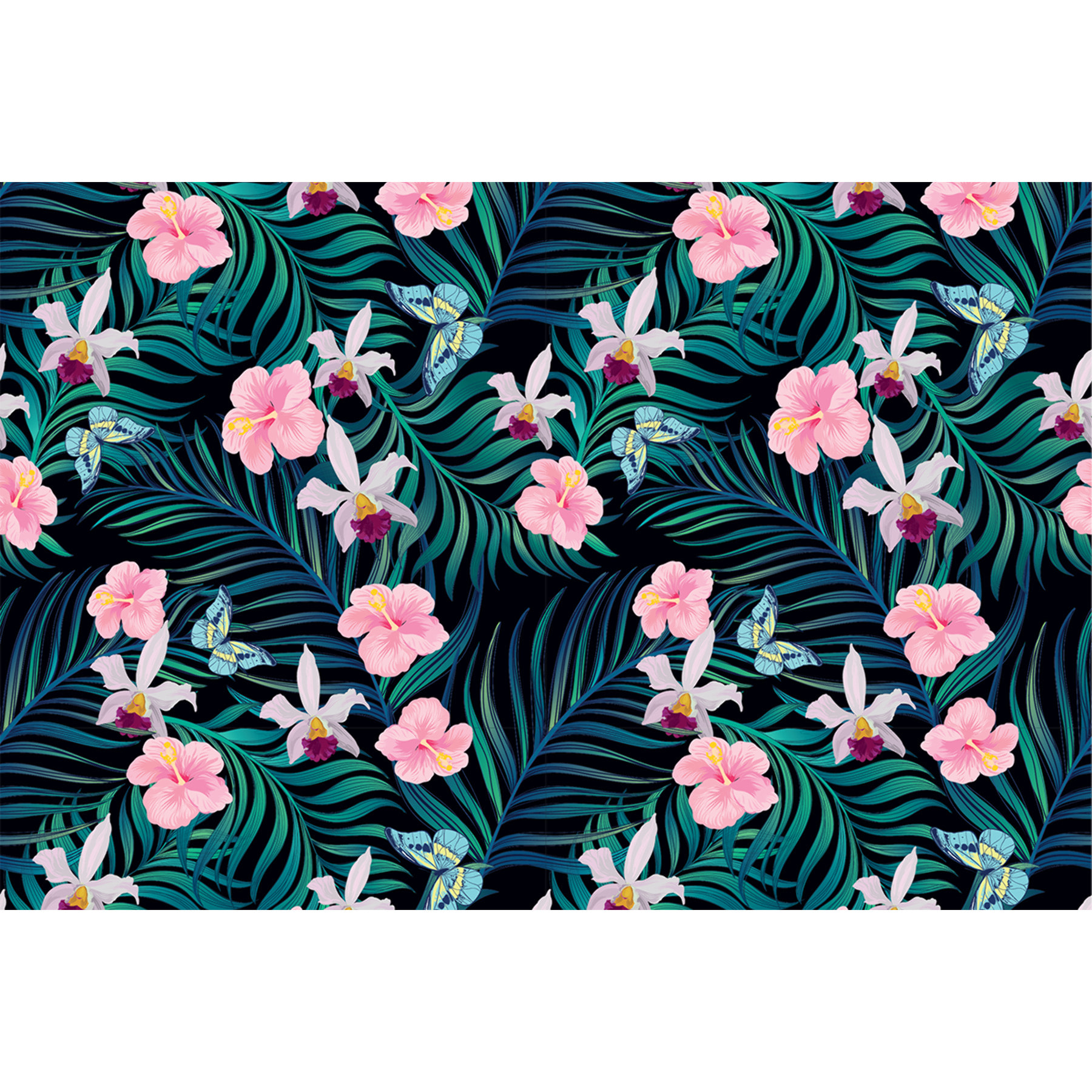 Sticker meuble tropical bingwa 40 x 60 cm