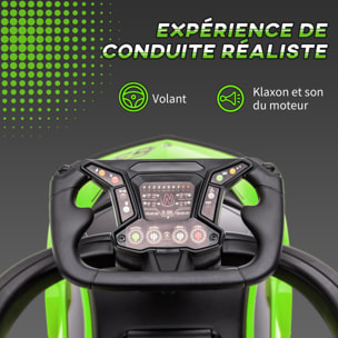 Porteur enfant voiture à pousser 2 en 1 - licence officielle Lamborghini Essenza SCV12 - nombreux équipements - noir vert