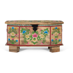 Baúle de Madera de Mango 95 Cm Estilo Vintage Artesanal