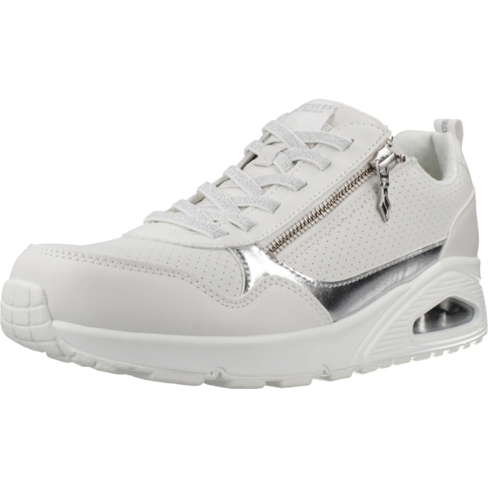Sneakers De  Mujer Uno Metallic Sliders Blanco