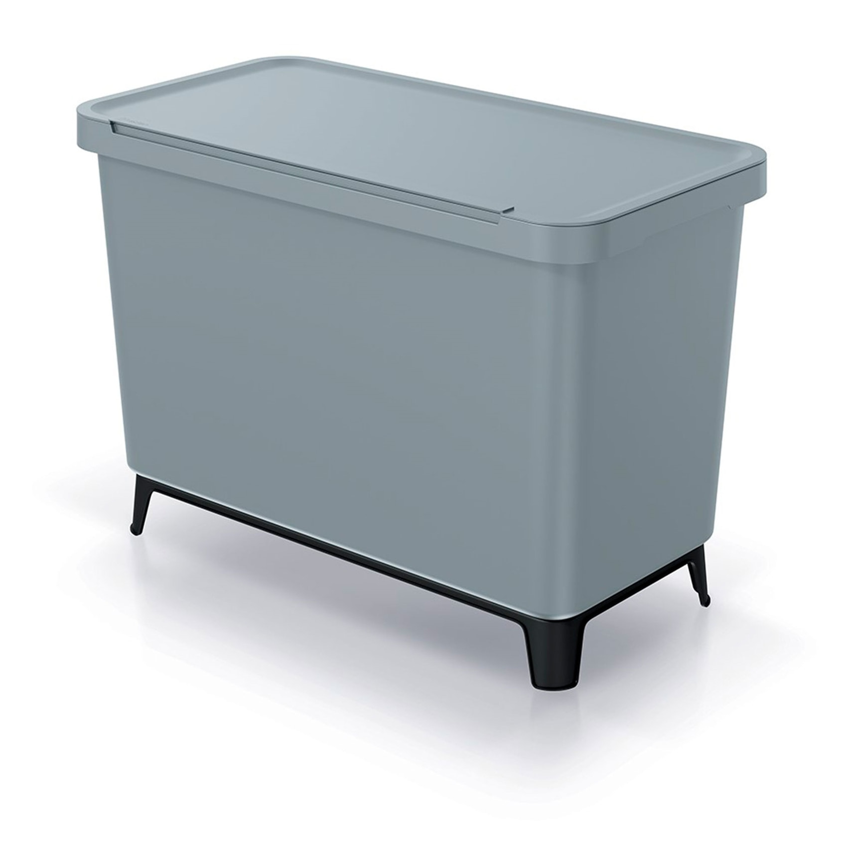 Sistema clasificador de reciclaje 1x10l + 1x23l color gris keden