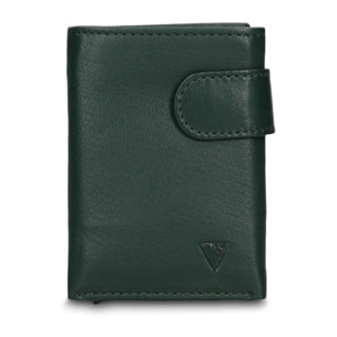 Portafoglio uomo in vera pelle - Modello Novara Elite - Casual - 7.5 x 10.0 x 2.0 cm