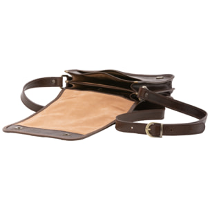 Borsa a tracolla  da uomo In Vera pelle Made in Italy 23x20x9 cm