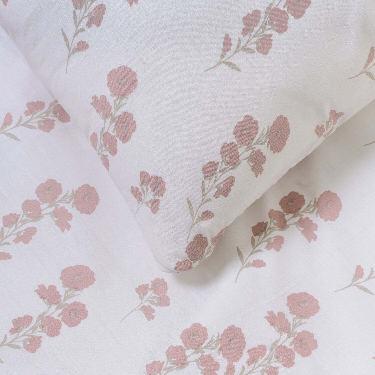 Funda nórdica algodón nundia topo/rosa keike