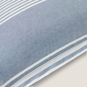 Funda de cuadrante de sábana a rayas azul y blanco