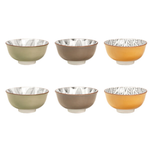 Services d'assiettes et bols 18 pièces, SASEBO