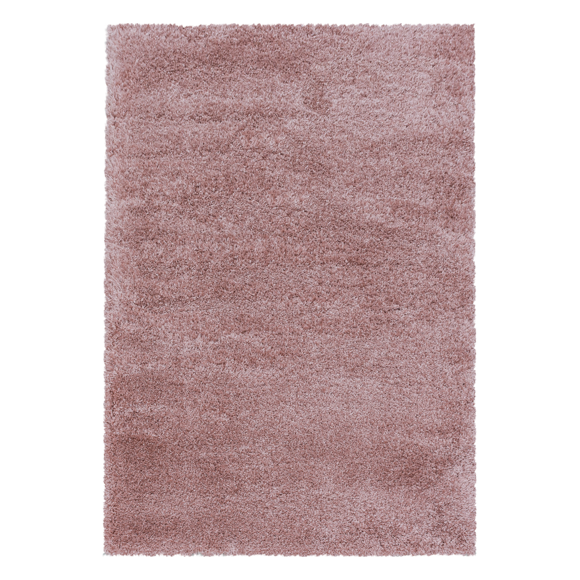 FLUFFY - Tapis shaggy uni à poils longs Rose